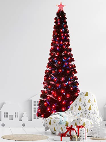 Multicolour Fibre Optic LED Christmas Tree - 6FT