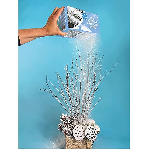 Supa Snow Kit - Self Adhesive Artificial Fake Snow for Christmas Decoration 500g