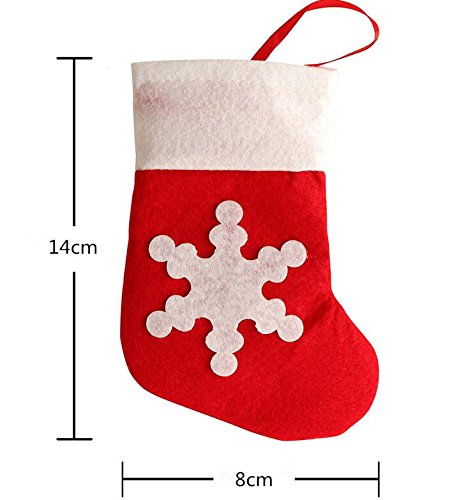 Topways® Christmas Table Decoration, Xmas Dinner Table Decoration Socks Kitchen Cutlery Suit Silverware Knifes Forks Holders Pockets 12 pcs