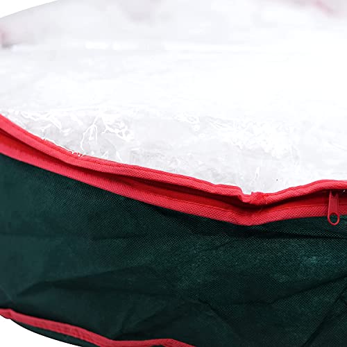 GEEZY Christmas Tree Zip Up Storage Bag Sturdy Cover Sack with Carry Handles (Wreath Storage Bag)