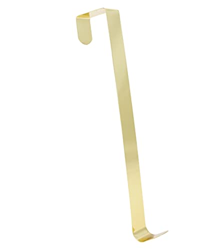 Christmas Concepts® 28cm Metal Wreath Hanger – Ultra Slim Over the Door Christmas Hanger (Gold)