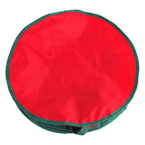 Pannow Christmas Wreath Storage Bag, 40/50cm Clear Garland or Xmas Wreath Container with Handles, Strong and Protective Xmas Wreath Storage Carrying Bag