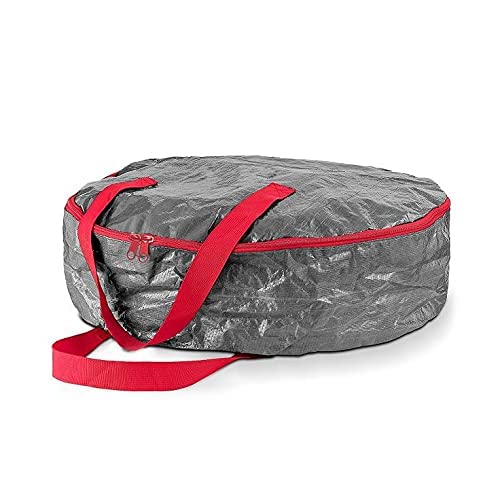 Ram® Grey Waterproof Wreath Storage Bag With Zip Waterproof Wreath Storage Bags For 30 INCH