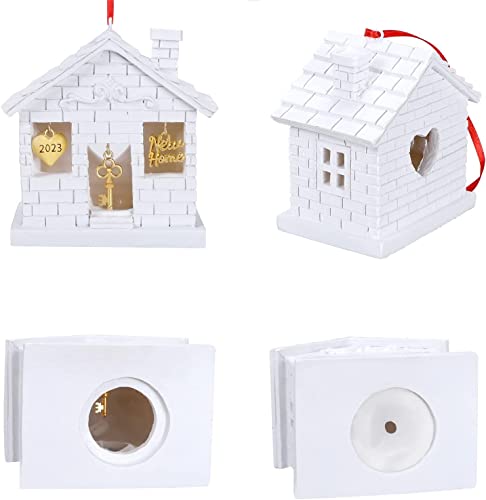 2023 Christmas Ornaments New Home Gift Housewarming Gifts for 2023 New Home Moving 2023 Christmas Decoration Gift for New Homeowners Christmas Tree Hanging Ornaments with Gift Box- New Home Keepsake