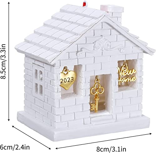 2023 Christmas Ornaments New Home Gift Housewarming Gifts for 2023 New Home Moving 2023 Christmas Decoration Gift for New Homeowners Christmas Tree Hanging Ornaments with Gift Box- New Home Keepsake