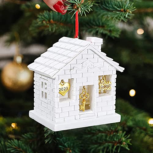 2023 Christmas Ornaments New Home Gift Housewarming Gifts for 2023 New Home Moving 2023 Christmas Decoration Gift for New Homeowners Christmas Tree Hanging Ornaments with Gift Box- New Home Keepsake