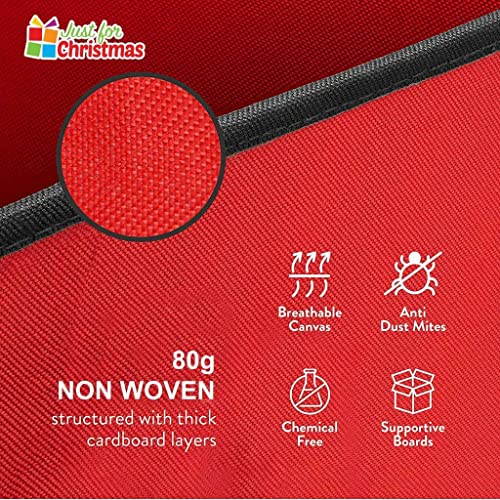 ADEPTNA Heavy Duty Christmas tree Bauble Decoration Storage Case with 4 trays – Holds up to 64 Baubles - Space Saving Stylist Collapsible Design