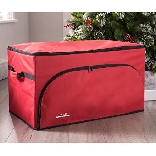 WeRChristmas Tiered Bauble Christmas Decoration Storage Bag, 72 Piece, Red, 76 x 38 x 38cm