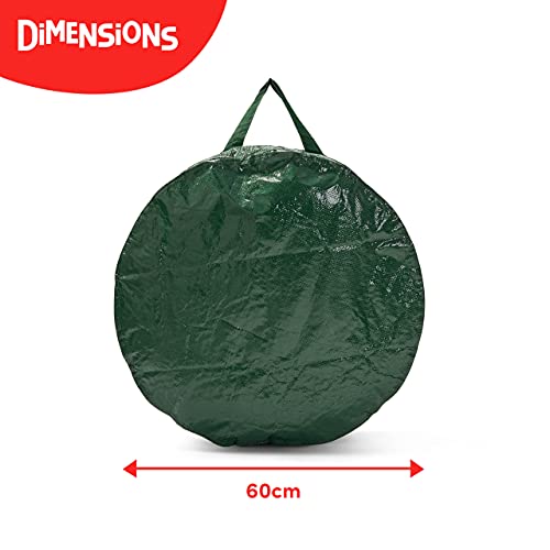 THE TWIDDLERS Premium Christmas Wreath Storage Bag - 60cm, Waterproof & Tearproof, Woven Polyester Xmas Garland Decorations Protection