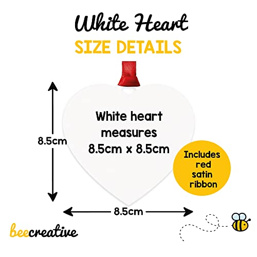 Personalised Baby's First Christmas Bauble Tree Decoration - My First Christmas Wooden Heart Ornament Keepsake Gift for Boy Girl - New Baby Christmas Gifts - First Christmas as Mummy and Daddy