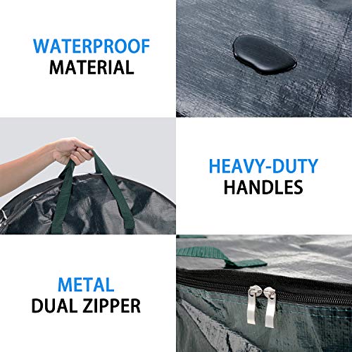 Joiedomi Wreath Storage Container Bag (2 Pack) – Fits Up to 30” (76cm) Artificial Christmas Wreaths, Christmas Wreath Storage Bag with Waterproof Material, Dual Zipper, Carry Handles