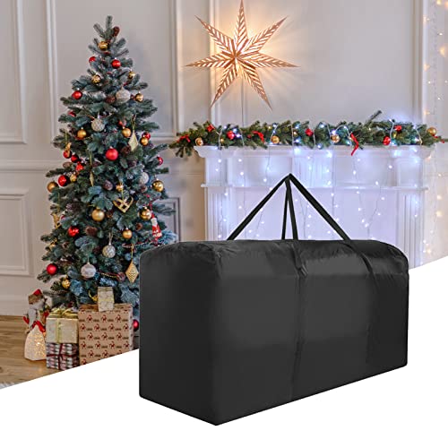 UUHUKP Christmas Tree Storage Bag, Fits Up to 8 ft Tall Artificial Disassembled Trees, Heavy Duty Xmas Holiday Tree Bag with Durable Handles & Dual Zipper