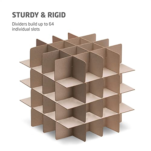 Premium Christmas Bauble Storage Box With Dividers - 64-Compartment Xmas Ornament Storage Container with Zippered Closure - Designed for Delicate Christmas Decorations & Baubles - Tear Proof Non-Woven