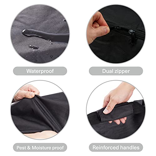 Bramble - Large Heavy Duty 9ft Christmas Tree Bag, Household & Sports Large Storage Bag - 600D Oxford Waterproof Material, Dual Zipped, Reinforced Double Stitched & Carry Handles - 135 x 54 x 39 cm