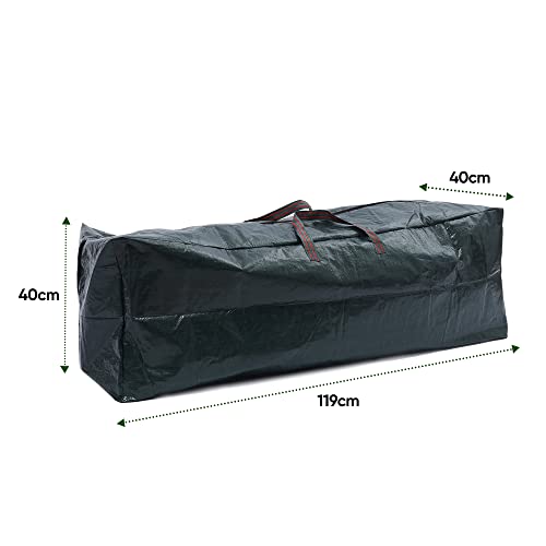 ASAB Zip Up Storage Bag Christmas Xmas Tree Decorations Toy Duvet Clothes Store Case With Handles Reusable Wipe Clean Surface Durable Woven Polyethylene