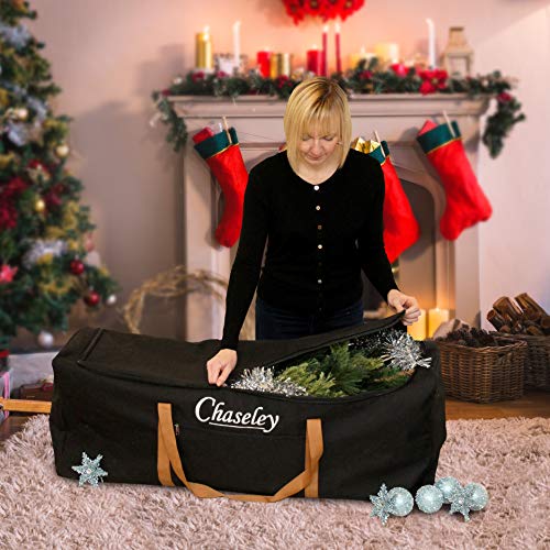 Chaseley Extra Large Christmas Tree Bag Xmas Decorations Storage Tough Double Stitched Strong Material Three Way Zip UV Water Resistant