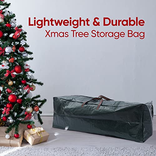 ASAB Zip Up Storage Bag Christmas Xmas Tree Decorations Toy Duvet Clothes Store Case With Handles Reusable Wipe Clean Surface Durable Woven Polyethylene