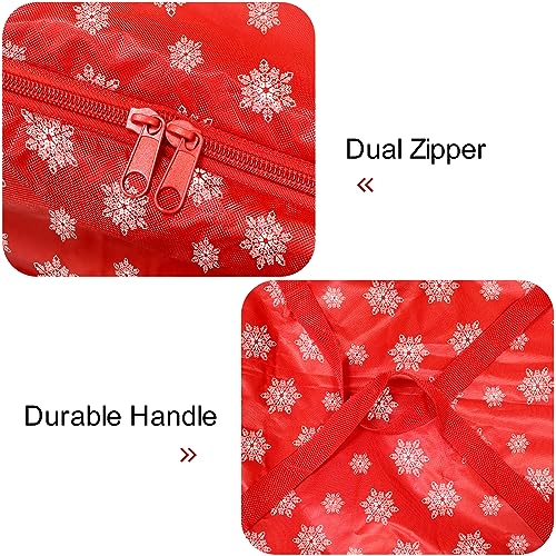 Christmas Tree Storage Bag Fits 9 FT.Tall Christmas Trees, Heavy Duty Xmas Tree Bag with Durable Handles & Zipper, Christmas Decoration Storage Waterproof Protects from Dust, Moisture