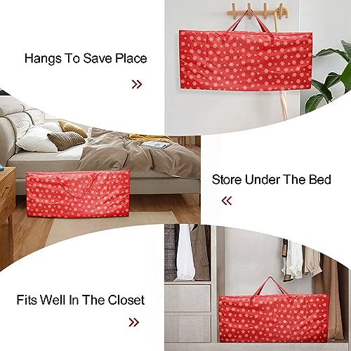 Christmas Tree Storage Bag Fits 9 FT.Tall Christmas Trees, Heavy Duty Xmas Tree Bag with Durable Handles & Zipper, Christmas Decoration Storage Waterproof Protects from Dust, Moisture
