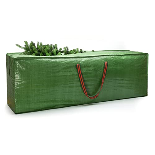 CKB Ltd® Premium CHRISTMAS TREE Storage Bag Holder Holds Stores Your Artificial Xmas Tree Jumbo Size for trees up to 9ft tall – Heavy Duty Zip Up Sack– Ideal to use in the Loft Shed Garage