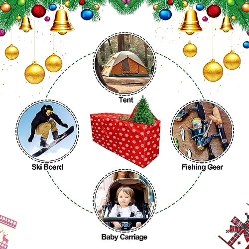 Christmas Tree Storage Bag Fits 9 FT.Tall Christmas Trees, Heavy Duty Xmas Tree Bag with Durable Handles & Zipper, Christmas Decoration Storage Waterproof Protects from Dust, Moisture