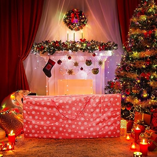 Christmas Tree Storage Bag Fits 9 FT.Tall Christmas Trees, Heavy Duty Xmas Tree Bag with Durable Handles & Zipper, Christmas Decoration Storage Waterproof Protects from Dust, Moisture