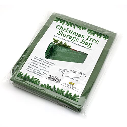 CKB Ltd® Premium CHRISTMAS TREE Storage Bag Holder Holds Stores Your Artificial Xmas Tree Jumbo Size for trees up to 9ft tall – Heavy Duty Zip Up Sack– Ideal to use in the Loft Shed Garage