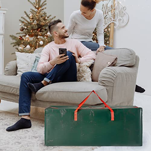 Christmas Tree Storage Bag 9ft Large Green Xmas Tree Holder with Zip and Carry Handles Christmas Decoration Storage Holder Artificial