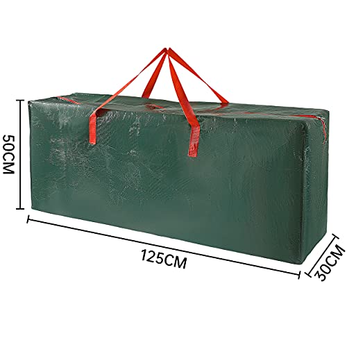 Christmas Tree Storage Bag 9ft Large Green Xmas Tree Holder with Zip and Carry Handles Christmas Decoration Storage Holder Artificial