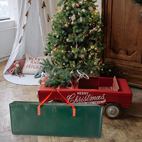 Christmas Tree Storage Bag 9ft Large Green Xmas Tree Holder with Zip and Carry Handles Christmas Decoration Storage Holder Artificial