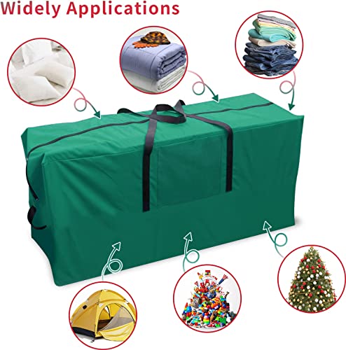 EYQ Premium Christmas Tree Storage Bag Fits Up to 9t Tall Artificial Christmas Trees,Durable Reinforced Handles & Dual Zipper- Holiday Xmas Bag Made of Tear Proof 600D Oxford