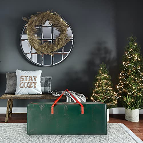 Christmas Tree Storage Bag 9ft Large Green Xmas Tree Holder with Zip and Carry Handles Christmas Decoration Storage Holder Artificial