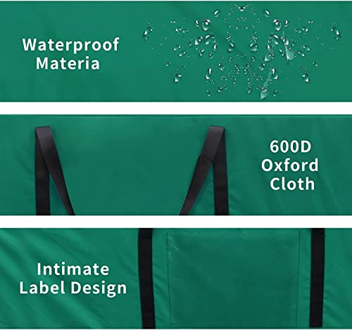 EYQ Premium Christmas Tree Storage Bag Fits Up to 9t Tall Artificial Christmas Trees,Durable Reinforced Handles & Dual Zipper- Holiday Xmas Bag Made of Tear Proof 600D Oxford