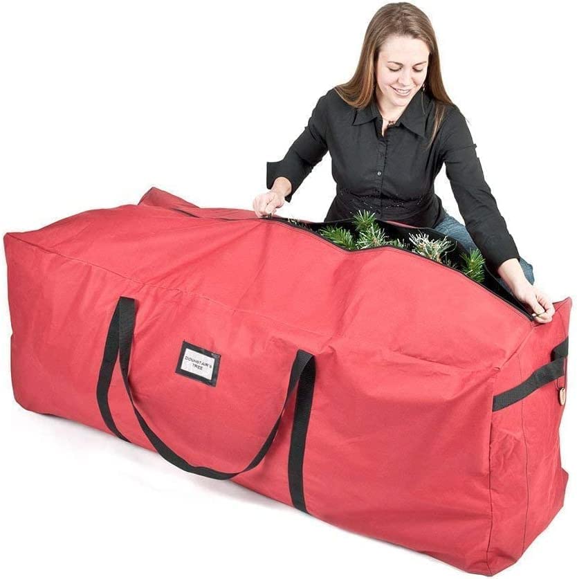 Modo Christmas Tree Red Storage Bag for Trees up to 9 Feet Tall - Heavy Duty