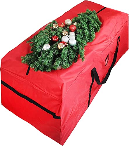 Modo Christmas Tree Red Storage Bag for Trees up to 9 Feet Tall - Heavy Duty