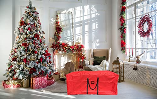 Modo Christmas Tree Red Storage Bag for Trees up to 9 Feet Tall - Heavy Duty