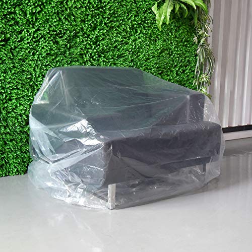 TUPARKA 9ft Christmas Tree Poly Storage Bag Large Furniture Cover 110" x 72" with Small Moving Bags, 1 Set