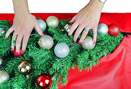 Modo Christmas Tree Red Storage Bag for Trees up to 9 Feet Tall - Heavy Duty