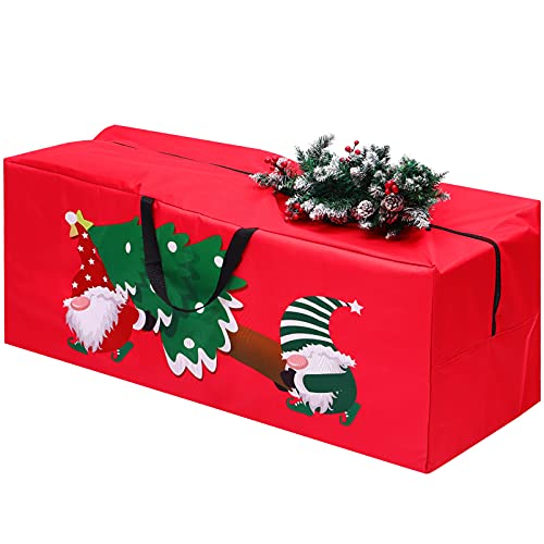 ABOOFAN Christmas Tree Storage Bag Fits Up to 9FT Tall Artificial Xmas Trees Heavy Duty 65"x15"x30" Holiday Tree Storage Case Christmas Storage Container with Handles and Sleek Zippe