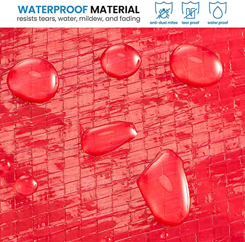 Christmas Tree Storage Bag - Stores Up To 7.5 Foot Disassembled Artificial Xmas Tree, Durable Waterproof Material Zippered Storage Container With Carry Handles