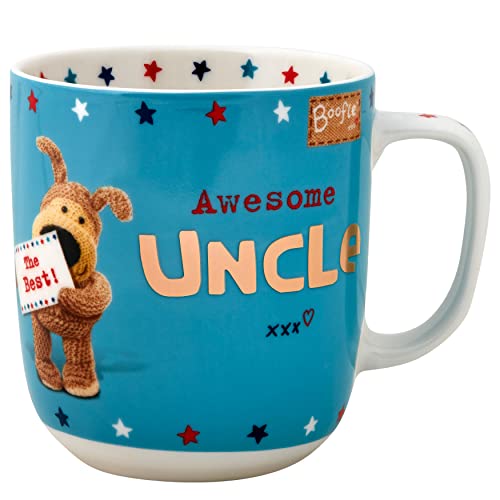 Boofle 62648 Awesome Uncle, Cute Hot Drinks, Ideal Birthday, Christmas, Thanksgiving Gift for Aunt from Niece Or Nephew, Novelty Tea Mugs-Ceramic