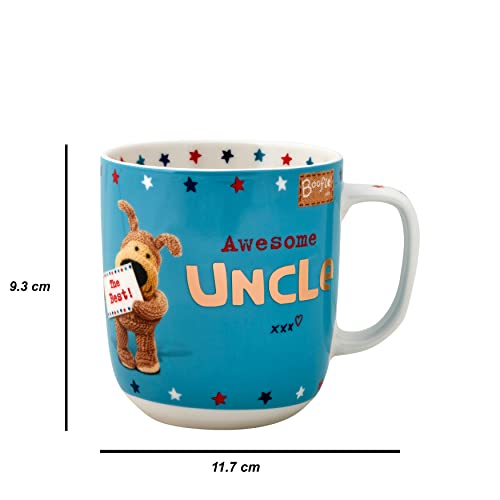 Boofle 62648 Awesome Uncle, Cute Hot Drinks, Ideal Birthday, Christmas, Thanksgiving Gift for Aunt from Niece Or Nephew, Novelty Tea Mugs-Ceramic