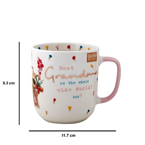 Boofle 62656 Best, Cute Hot Drinks, Ideal Birthday, Christmas, Thanksgiving Gift for Grandma, Novelty Tea Mug-Ceramic, 320ml