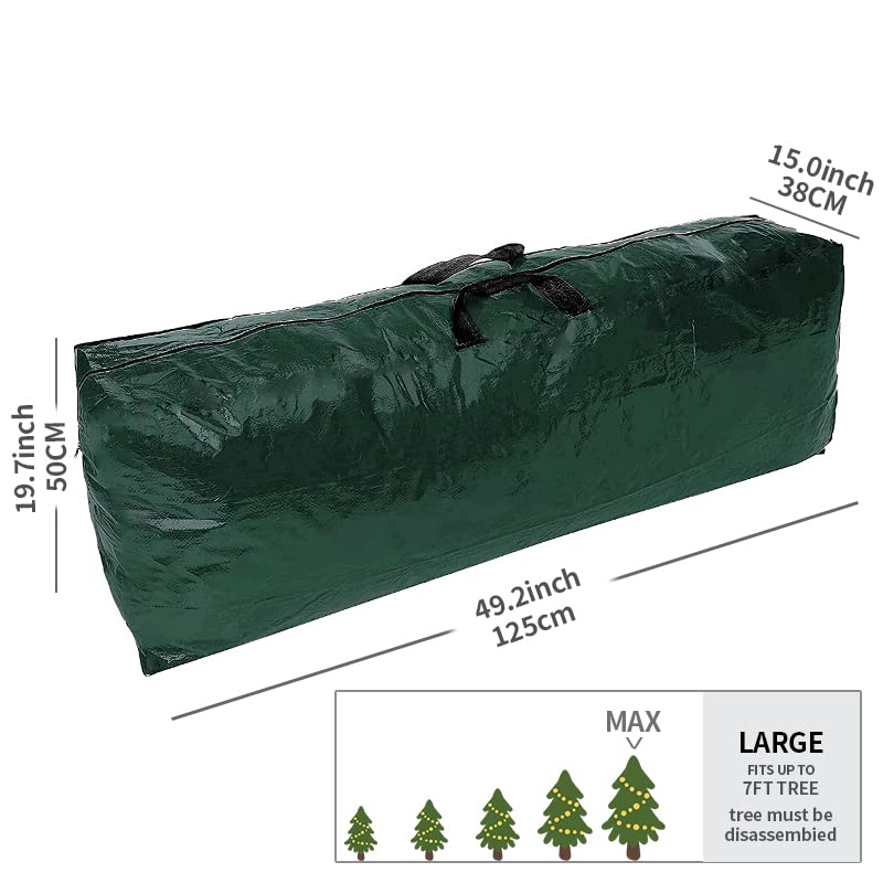 Ram® 3pcs Extra Large Christmas Xmas Tree Decorations Long Storage Zip Bags with Handles Set