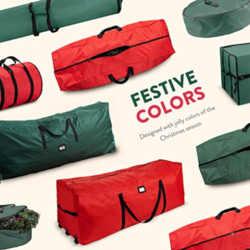 Premium Jumbo Christmas Tree Storage Bag - Fits Up to 9 FT. Tall Artificial Christmas Trees, Durable Handles, Sleek Dual Zipper & Card Slot - Xmas Bag Made of Tear Proof 600D Oxford - 5 Year Warranty
