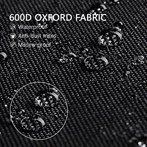 Dokon Christmas Tree Storage Bag - Fits 7.5ft Tall Christmas Trees - Heavy Duty Waterproof Fabric Xmas Tree Bag With Reinforced Handles, Dual Zippered - Protects from Dust, Moisture (125x40x55cm)