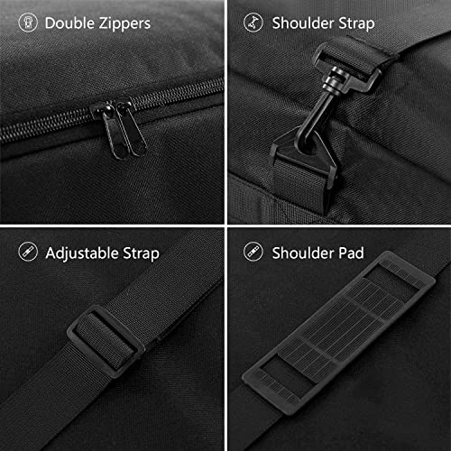 Dokon Christmas Tree Storage Bag - Fits 7.5ft Tall Christmas Trees - Heavy Duty Waterproof Fabric Xmas Tree Bag With Reinforced Handles, Dual Zippered - Protects from Dust, Moisture (125x40x55cm)