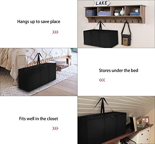 Dokon Christmas Tree Storage Bag - Fits 7.5ft Tall Christmas Trees - Heavy Duty Waterproof Fabric Xmas Tree Bag With Reinforced Handles, Dual Zippered - Protects from Dust, Moisture (125x40x55cm)