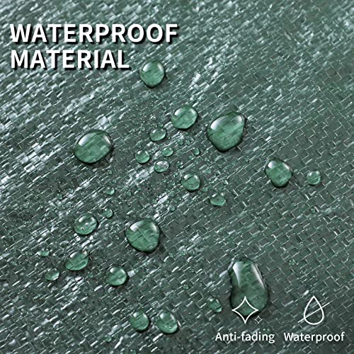 UOUNE Christmas Tree Storage Bag 7.5 Ft - Dual Zippered, Hemming Design & Reinforced Carry Handles Xmas Tree Bag, Waterproof & Dustproof Storage Bag fits 7.5 ft Tall Christmas Trees, Green