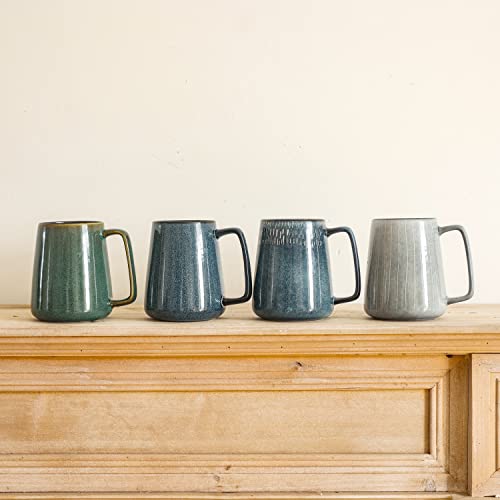Large Ceramics Coffee Mugs，24 OZ/700ml Extra Large Cups, for Cappuccino, Latte, Hot Cocoa Or Hot Tea -Gift for Birthday/Christmas/Valentine's (24 OZ Gray)